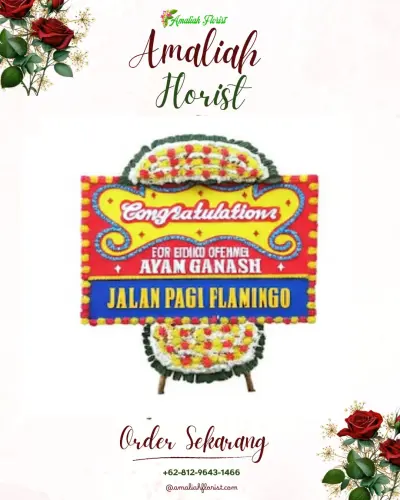Bunga Papan Congratulation di Kalilandak